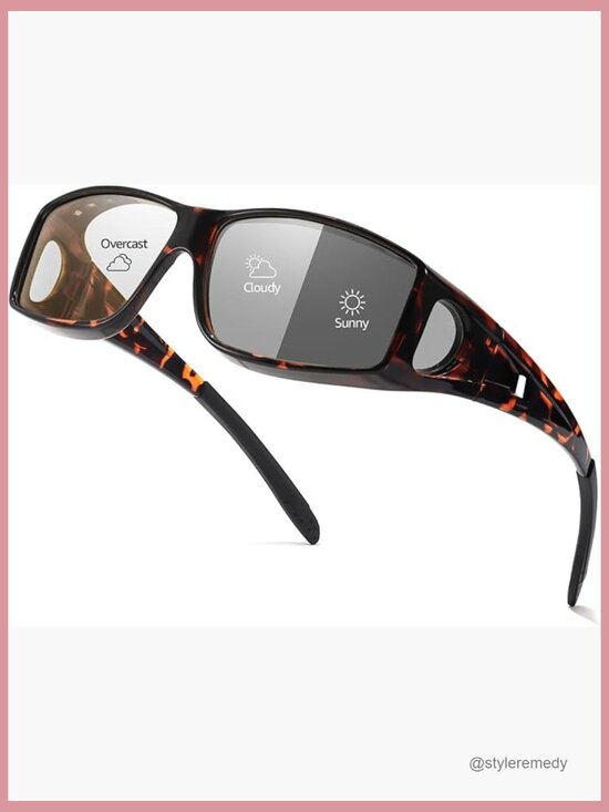 Polarized Photochromic Fit Over Sunglasses with UV Protection for Driving